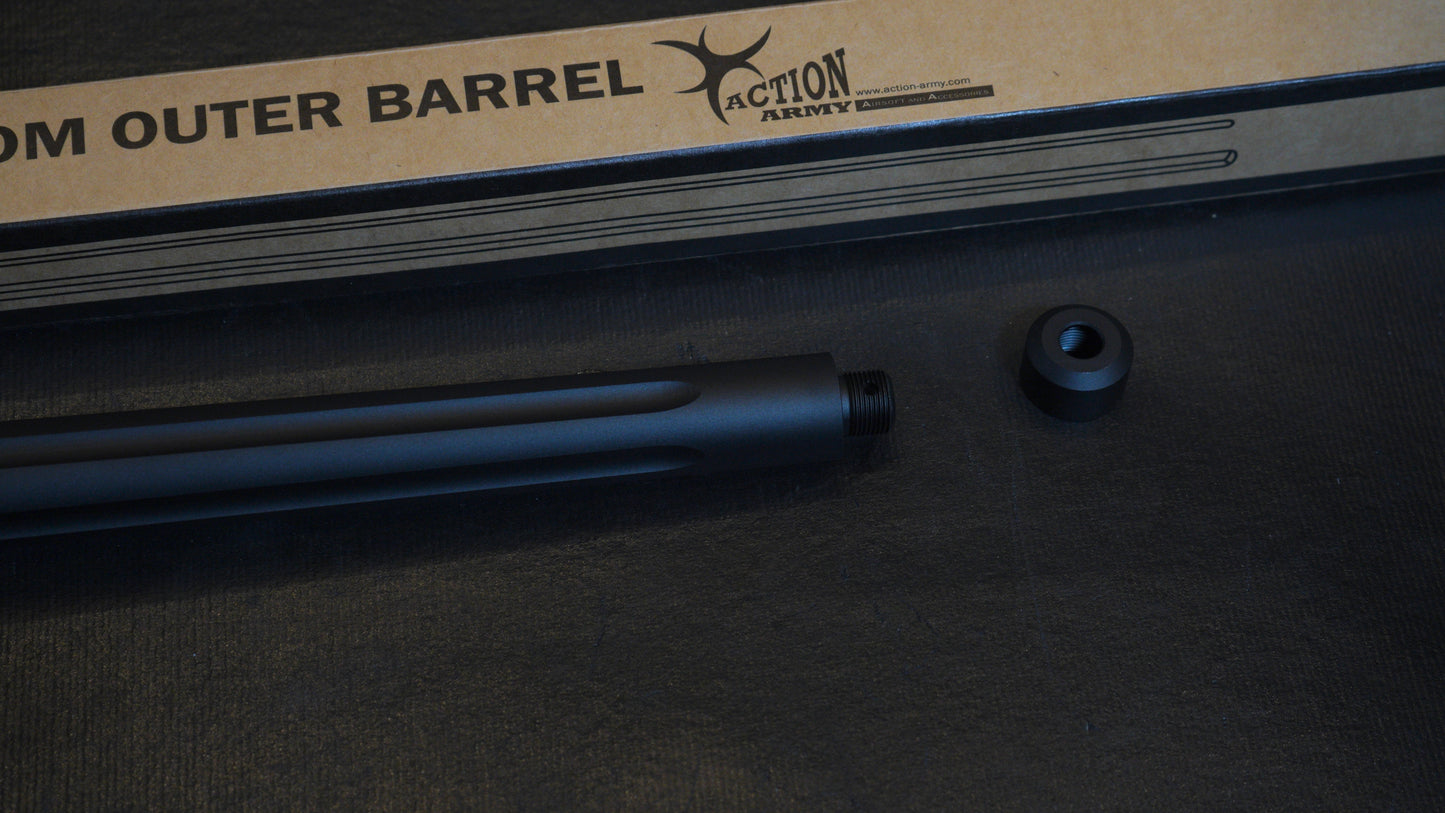 Action Army VSR-10 430mm Straight Outer Barrel w/14mm threads